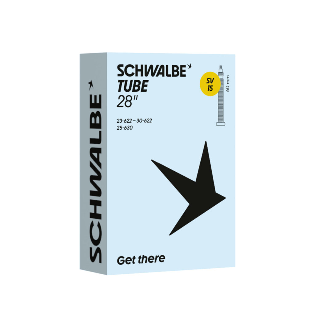 Schwalbe Schlauch SV 15 - 28" Fahrradschlauch für Rennradbereifung mit 23 bis 30 mm Breite 23/30-622 40mm Ventil