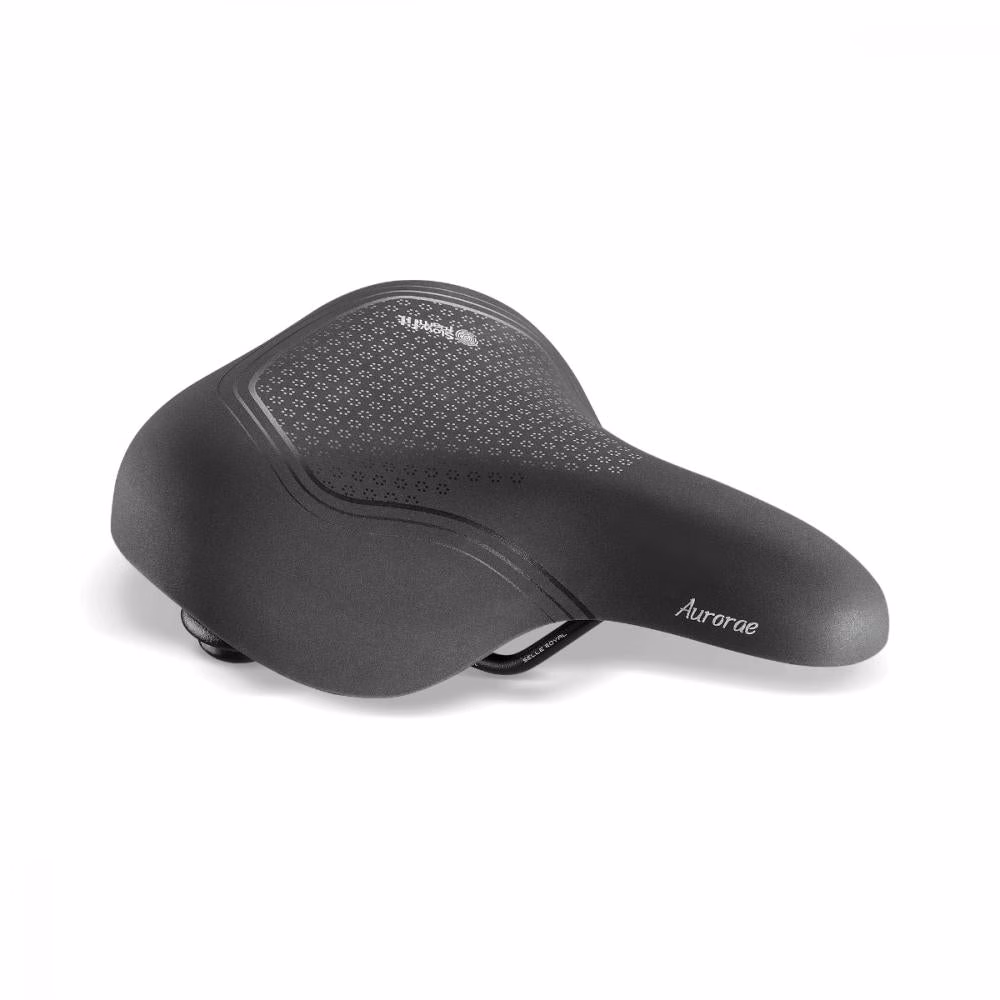 Selle Royal Aurorae Sattel schwarz Unisex, 254x231mm, Relaxed, extra Komfort durch Royalgel, Druckentlastung, wasserabweisend, ideal für City & Trekking