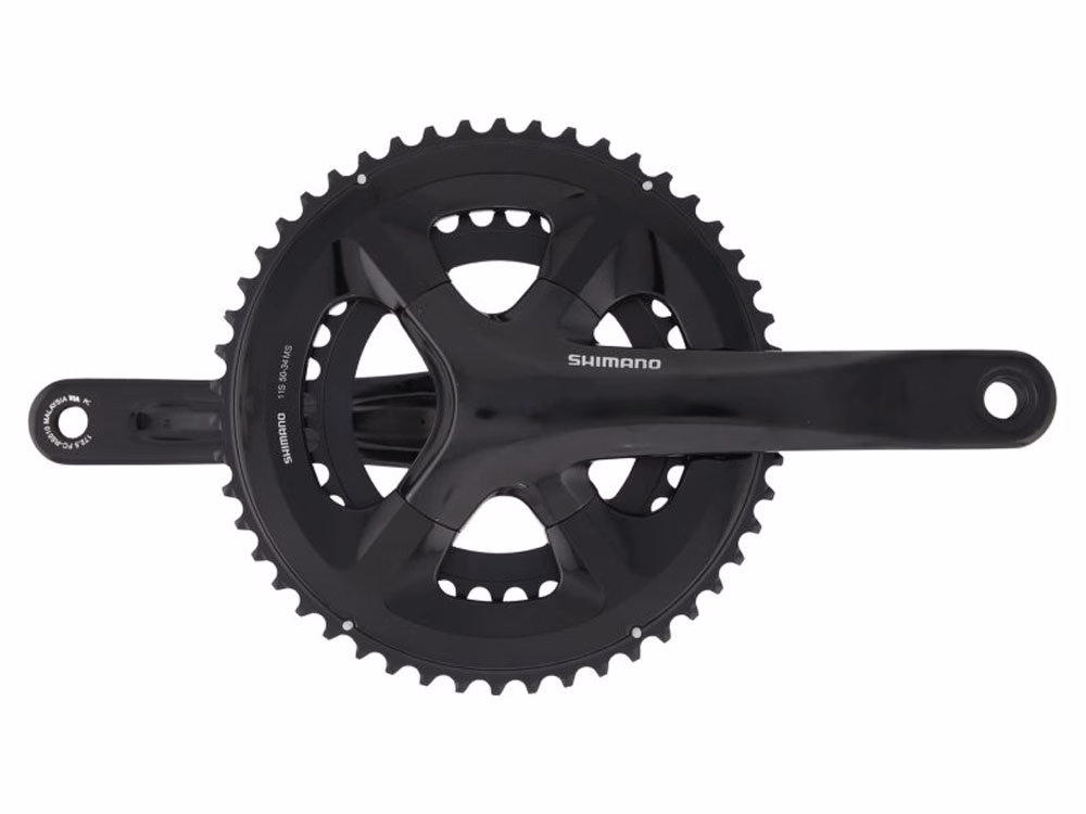 Shimano 105 Kurbelgarnitur (52/36 Zähne | 172,5mm | HT 11-fach | schwarz)