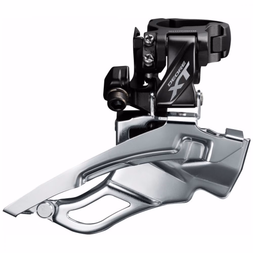 Shimano 1x Umwerfer DEORE XT Trekking FD-T8000 3x10, Schelle hoch, Dual-Pull