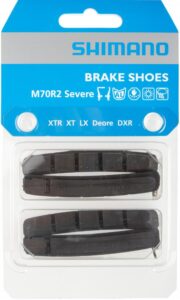 SHIMANO 2 Paar Bremsbelag M70R2 MTB Felgenbremsbeläge - V-Brake Cartridge Bremsschuh
