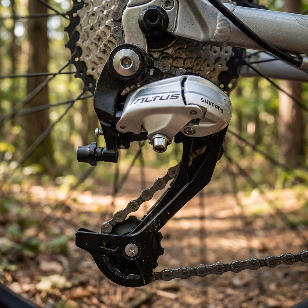 Shimano Altus RD-M370 9-fach Schaltwerk lang silber - präzise und zuverlässige Schaltperformance