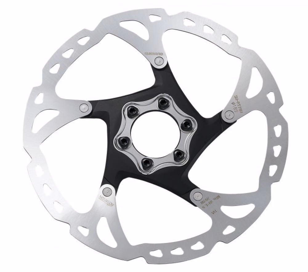 SHIMANO Bremsscheibe RT76 160mm 6-Loch - Hochwertige Fahrrad Bremsscheibe für MTB und Rennrad - Scheibenbremse