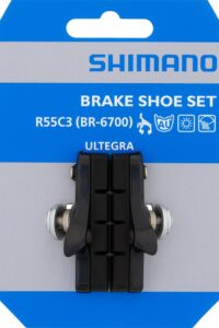 SHIMANO Bremsschuh R55C3 Cartridge BR-6700 1 Paar für Alufelge Bremsschuhe Grau