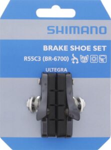 SHIMANO Bremsschuh R55C3 Cartridge BR-6700 Bremsschuhe - für Alufelgen Rennradbremsen