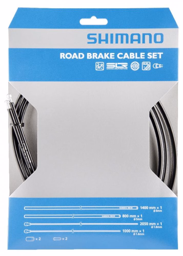 SHIMANO Bremszug-Set Road SIL-TEC beschichtet Bremszug-Set - Schwarz