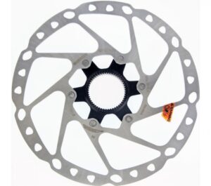 Shimano Deore Ø 180 mm silber,schwarz - leistungsstarke Bremsscheibe für kontrolliertes Bremsen