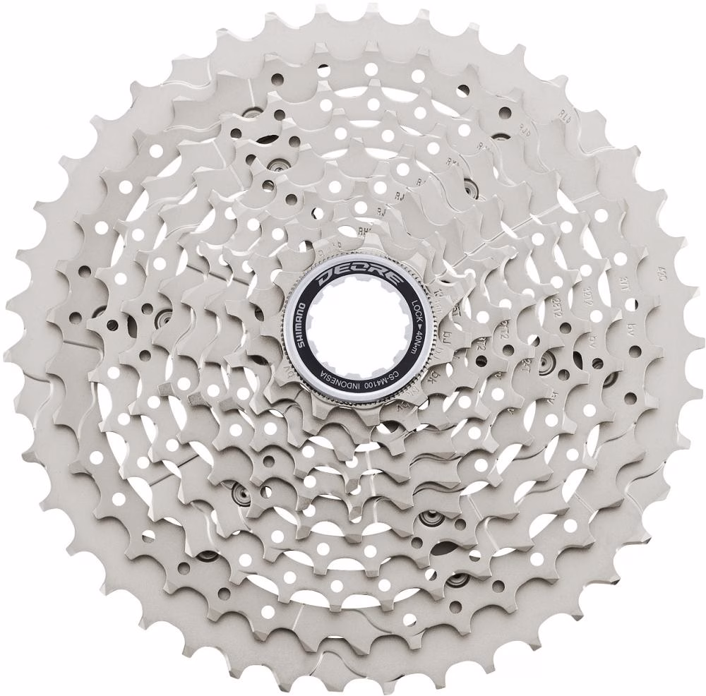 Shimano Deore CS-M4100-10 Kassette 10-fach 11-42 Zähne silber