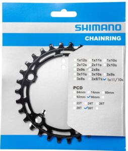 SHIMANO DEORE FC-M5100 Kettenblatt 30 Zähne - MTB Kettenblatt für 1x12-fach Antrieb