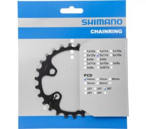 Shimano Deore Kettenblatt 26 Zähne FC-M5100-2/B2 - 2x11-fach
