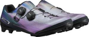 SHIMANO Fahrradschuhe XC703 Herren/Damen MTB SPD Größe 43 breit Lila - XC-Rennradschuhe