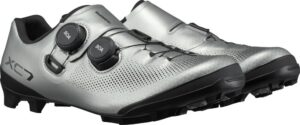 SHIMANO Fahrradschuhe XC703 Herren/Damen MTB SPD Größe 47 Silber - XC-Schuh für Cross-Country