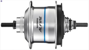SHIMANO Getriebenabe ALFINE Di2 SG-S7051-11 - 7051-11, Silber 36 Loch