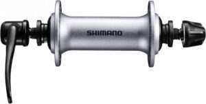 Shimano HB-T3000 Acera VR-Nabe 100 mm, 32 Loch, silber - zuverlässige Vorderradnabe mit Schnellspanner
