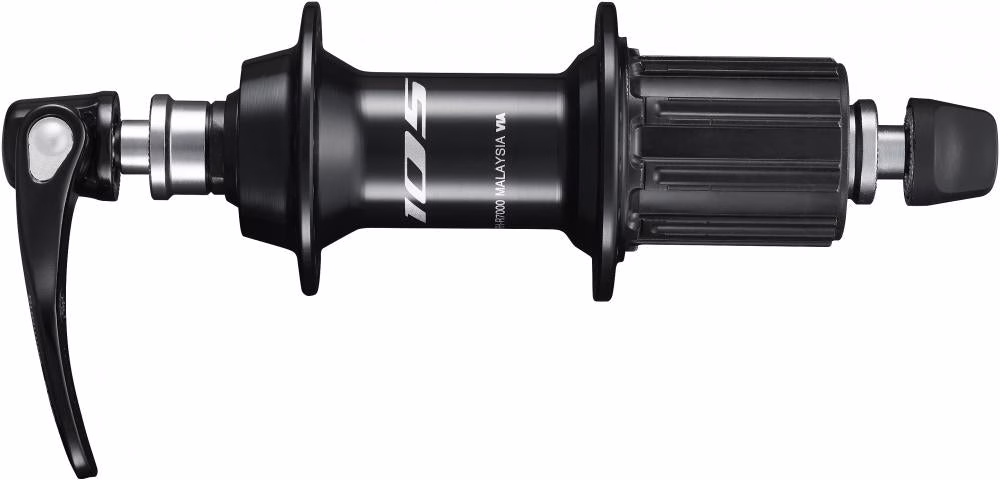 SHIMANO Hinterradnabe 105 FH-R7000 36 Loch Schnellspanner Schwarz