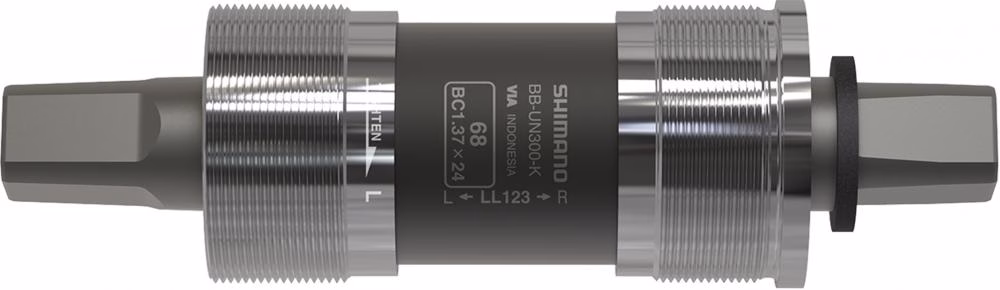 SHIMANO Innenlager UN300 68/118 mm BSA - zuverlässiges Vierkant-Innenlager für Trekking- und Citybikes