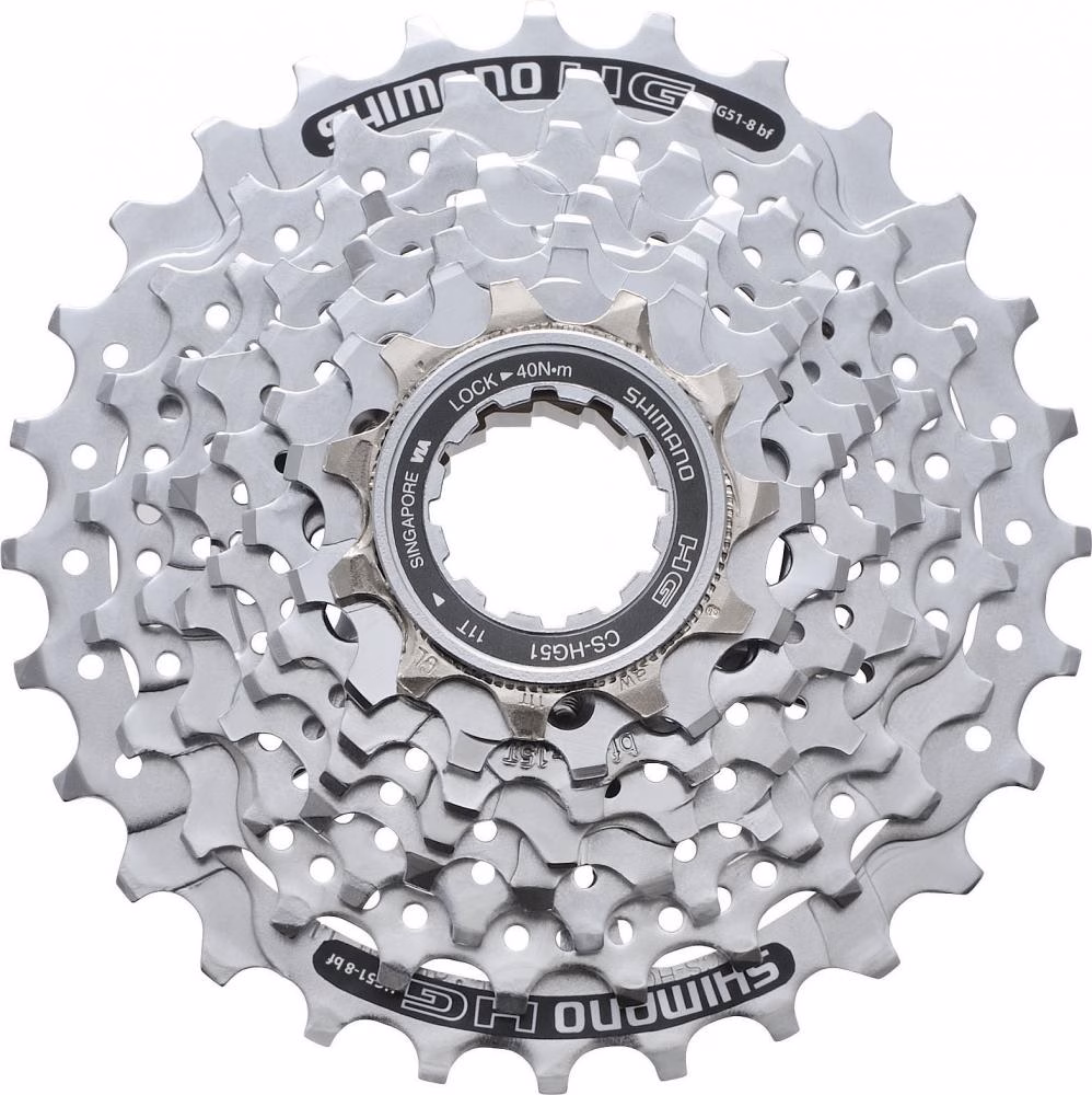 SHIMANO Kassette ALIVIO CS-HG51 8-fach 11-28 Zähne Kassette - 8-fach Abstufung für Trekking und MTB