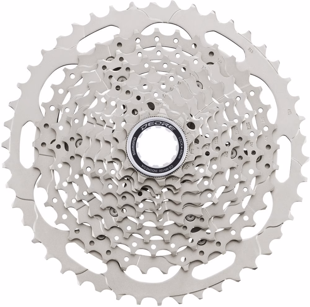 SHIMANO Kassette DEORE CS-M4100 10-fach 11-46Z - weiter Übersetzungsbereich für MTB
