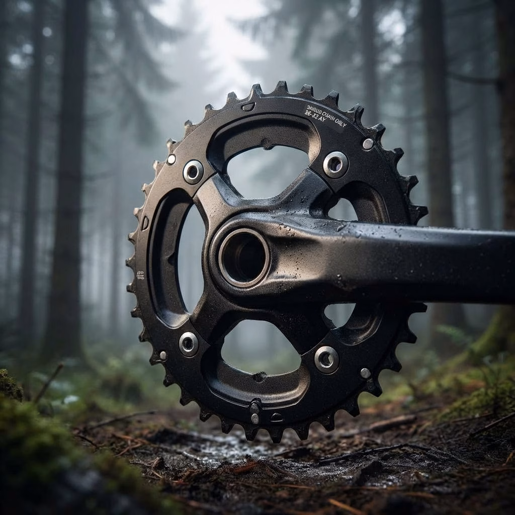 SHIMANO Kettenblatt DEORE FC-M617 36 Zähne - präziser Antrieb für 2x10-fach