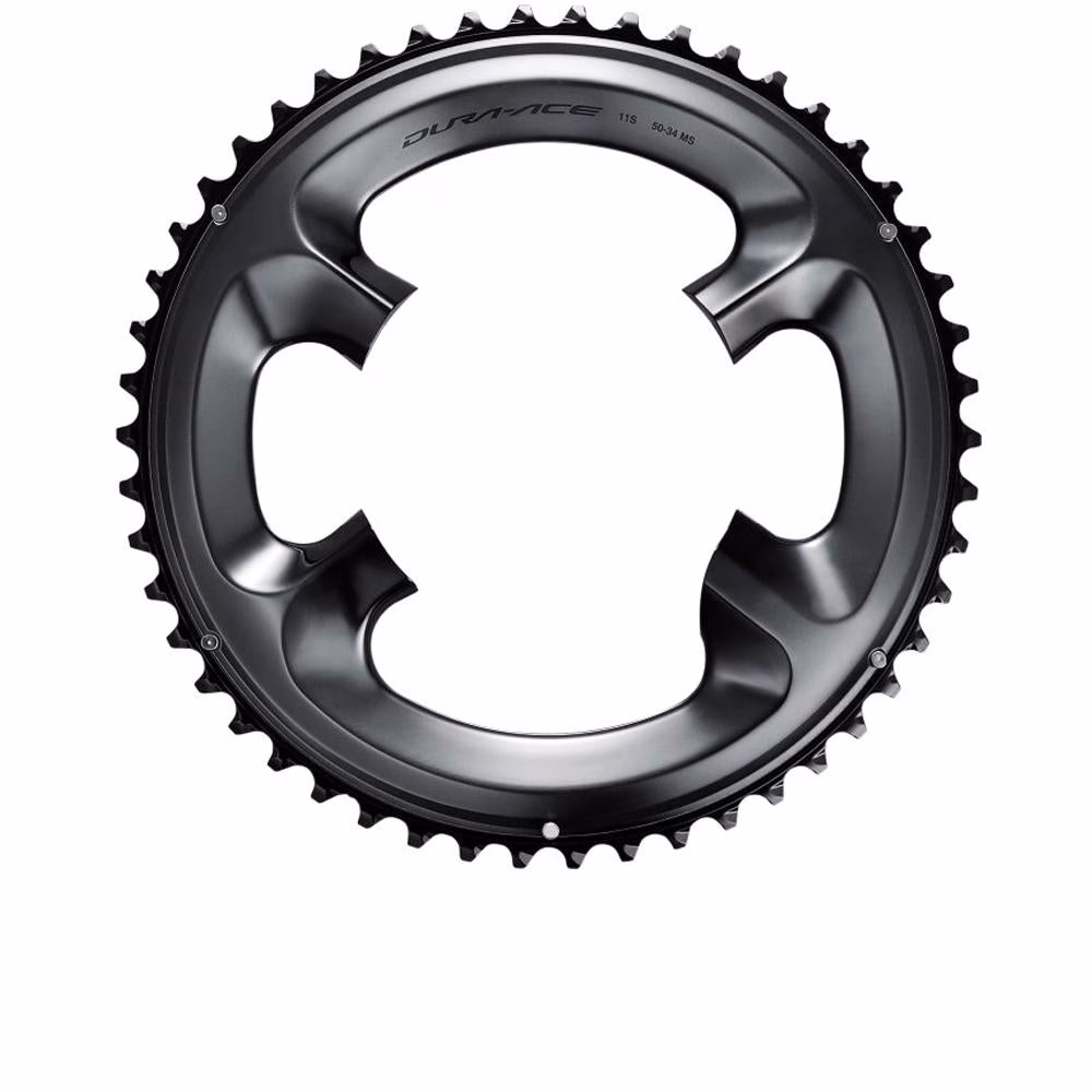 SHIMANO Kettenblatt DURA-ACE FC-R9100 53 Zähne - maximale Antriebs-Effizienz für Rennräder
