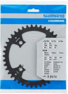 SHIMANO Kettenblatt SM-CRE70-12 42Z für E-BIKE SYSTEMS - effiziente Kraftübertragung