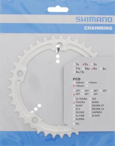 SHIMANO Kettenblatt TIAGRA FC-4500 39 Zähne Silber - präziser Antrieb für Rennräder