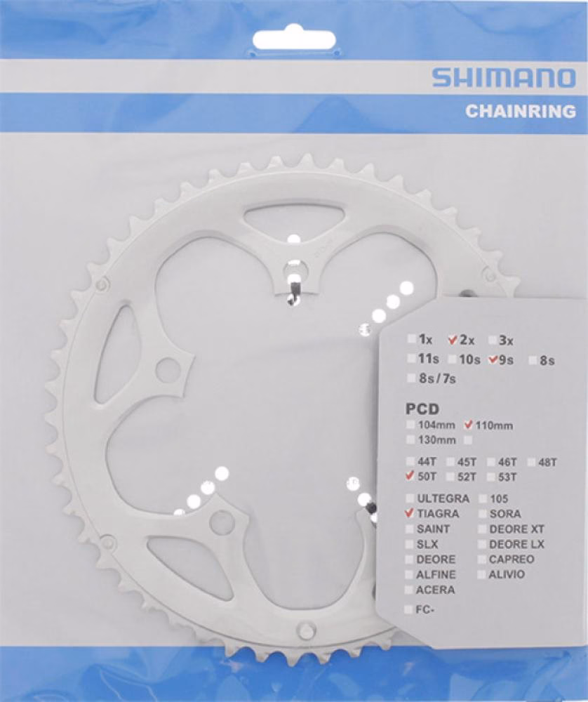 SHIMANO Kettenblatt TIAGRA FC-4550 Kettenblatt - 50 Zähne, Silber