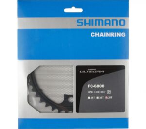 SHIMANO Kettenblatt ULTEGRA FC-6800 39 Zähne Schwarz - präzise Schaltperformance für Rennräder