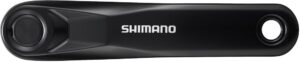SHIMANO Kurbelarm SHIMANO E-BIKE SYSTEMS FC-E5010 170mm Schwarz - stabiler E-Bike Antrieb