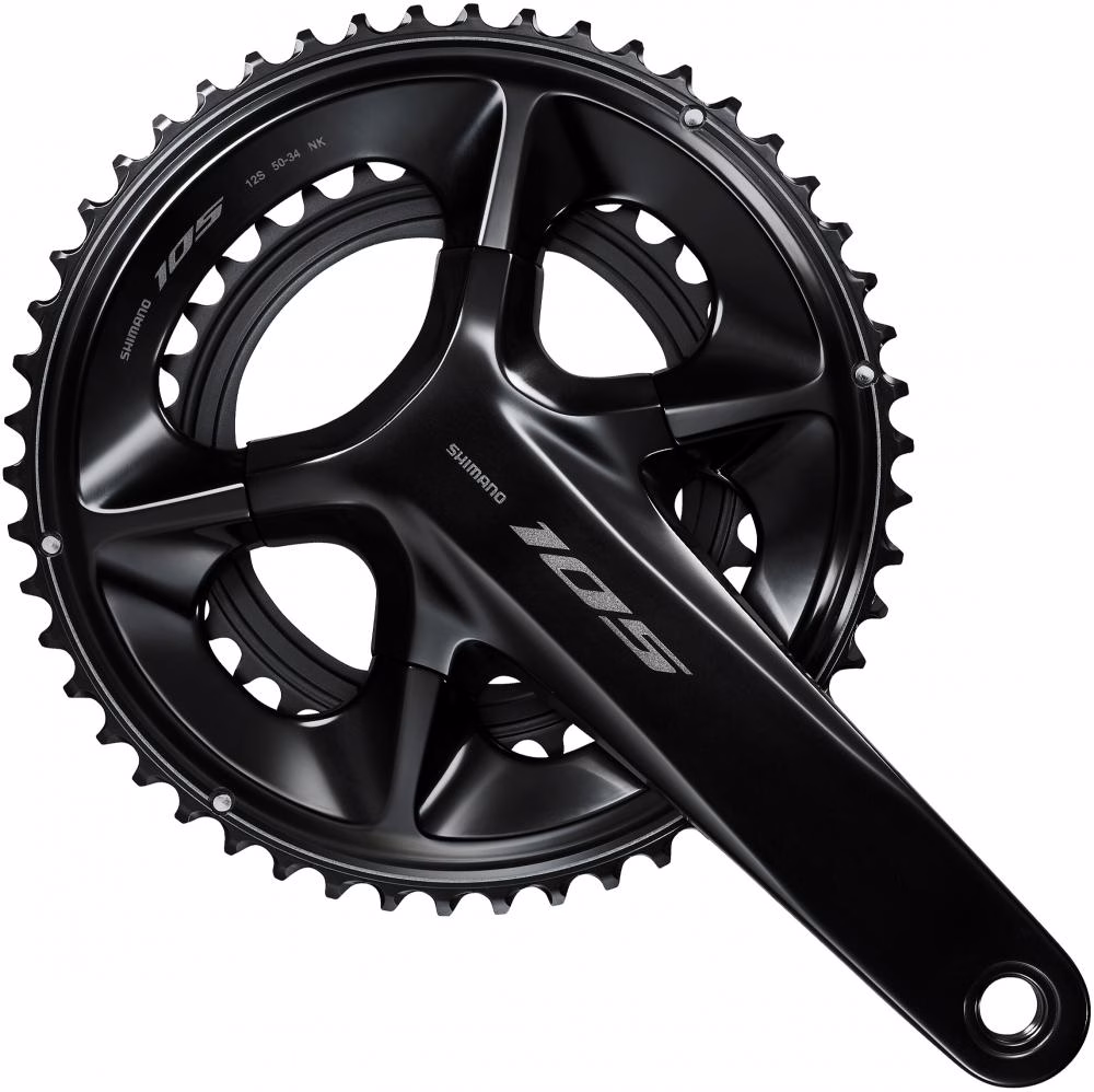 SHIMANO Kurbelgarnitur 105 FC-R7100 Kurbelgarnitur - 172, 5 mm, 50-34 Zähne, 34 Zähne