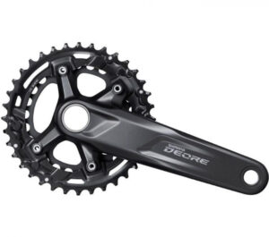 SHIMANO Kurbelgarnitur DEORE FC-M5100 11-fach 170 mm 36-26 Zähne - effiziente Antriebseinheit für MTB