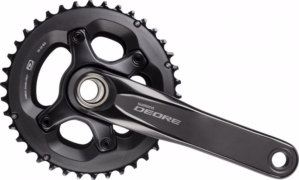 SHIMANO Kurbelgarnitur DEORE FC-M6000 - 10-fach, 170 mm, 38-28 Zähne, 28 Zähne