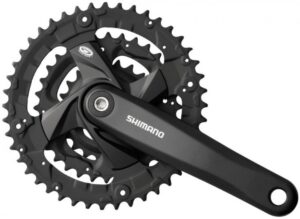 SHIMANO Kurbelgarnitur FC-M371 175 mm 48-36-26 Zähne Kurbelgarnitur - Dreifach-Kettenblatt für Trekking und City