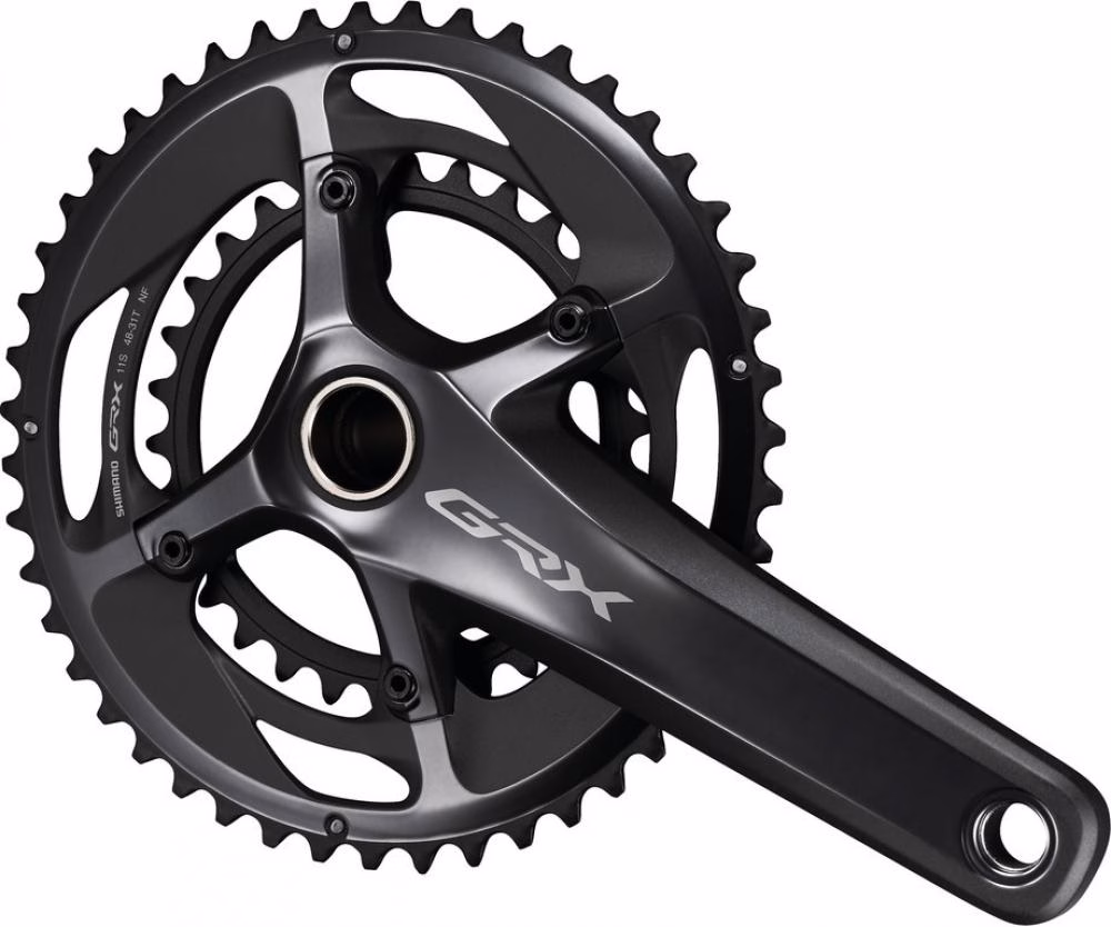 SHIMANO Kurbelgarnitur GRX FC-RX810-2 Kurbelgarnitur - 810-2, 11-fach, 172,5 mm, 48-31 Zähne, 31 Zähne