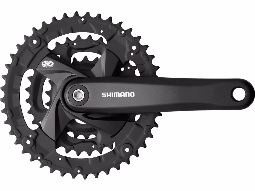 Shimano M371 Kurbelgarnitur (26/36/48 Zähne | 170mm | FCM371 | Vierkant | mit KSS | 9 Gg)