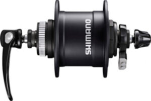 SHIMANO Nabendynamo ALIVIO DH-T4050-1D Nabendynamo - Scheibenbremse 6 Volt 1,5 Watt Schwarz 32 Loch Center-Lock