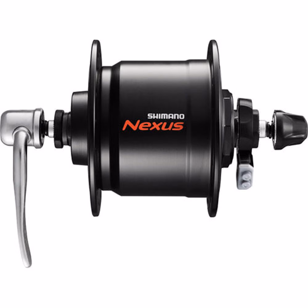 SHIMANO Nabendynamo NEXUS DH-C3000-3N Nabendynamo - 3000-3, Schwarz 32 Loch