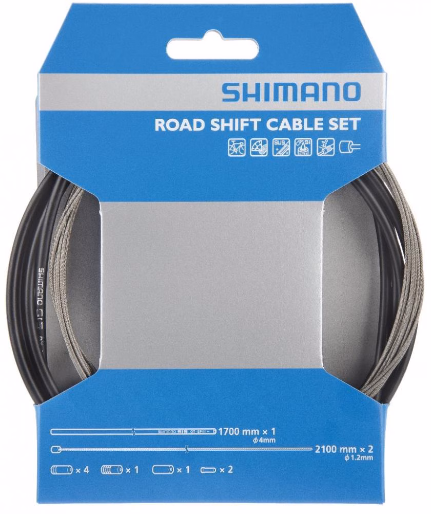SHIMANO OT-SP41 Road Schaltzugset Edelstahl 1700 mm schwarz