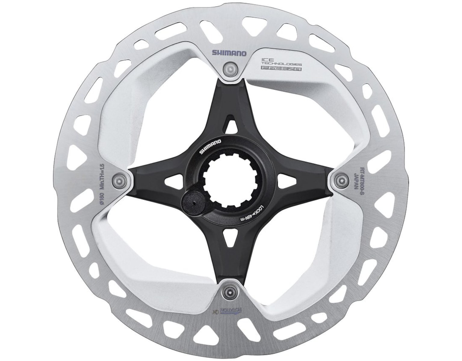 SHIMANO RT-MT800 Bremsscheibe ICE TECH FREEZA mit Magnet-Verschlussring STEPS E-Bike