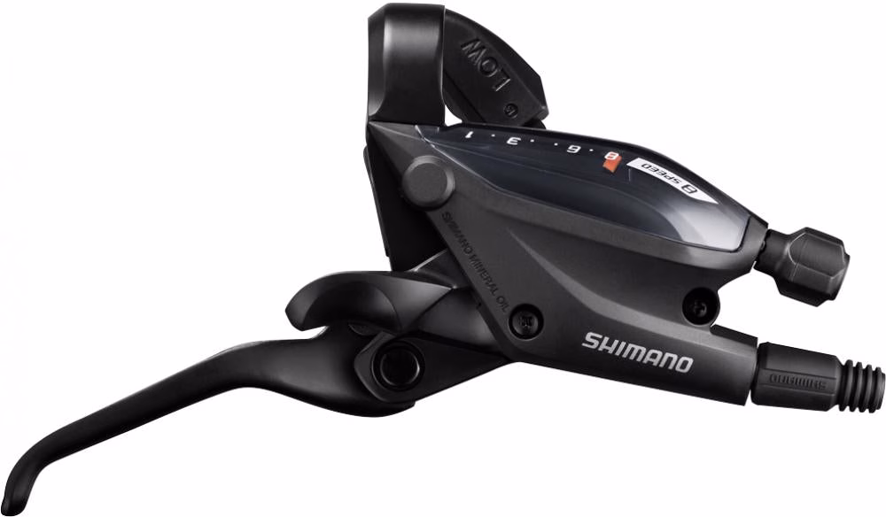 SHIMANO Schalt-/Bremshebel ST-EF505 8-fach Rechts 3 Finger - 8-fach, Schwarz