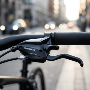 SHIMANO Schalt Bremshebel ST-EF500 3-fach links Schwarz 2 Finger - für mechanische V-Brakes