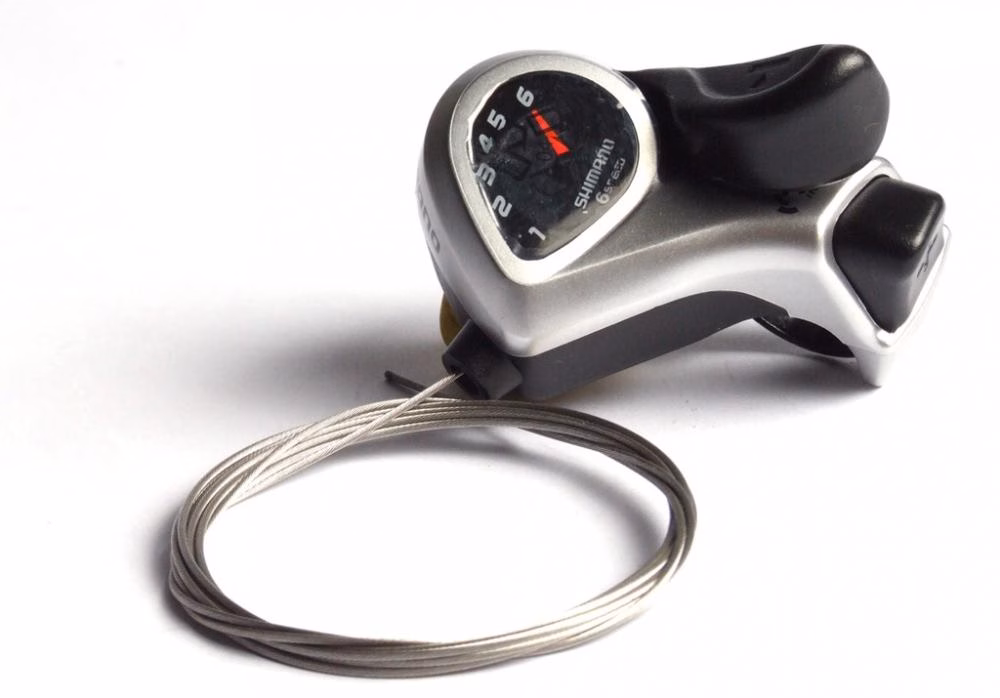 SHIMANO Schalthebel TOURNEY SL-TX50 - 6-fach Daumenschalter für Fahrrad MTB - Schaltbremshebel