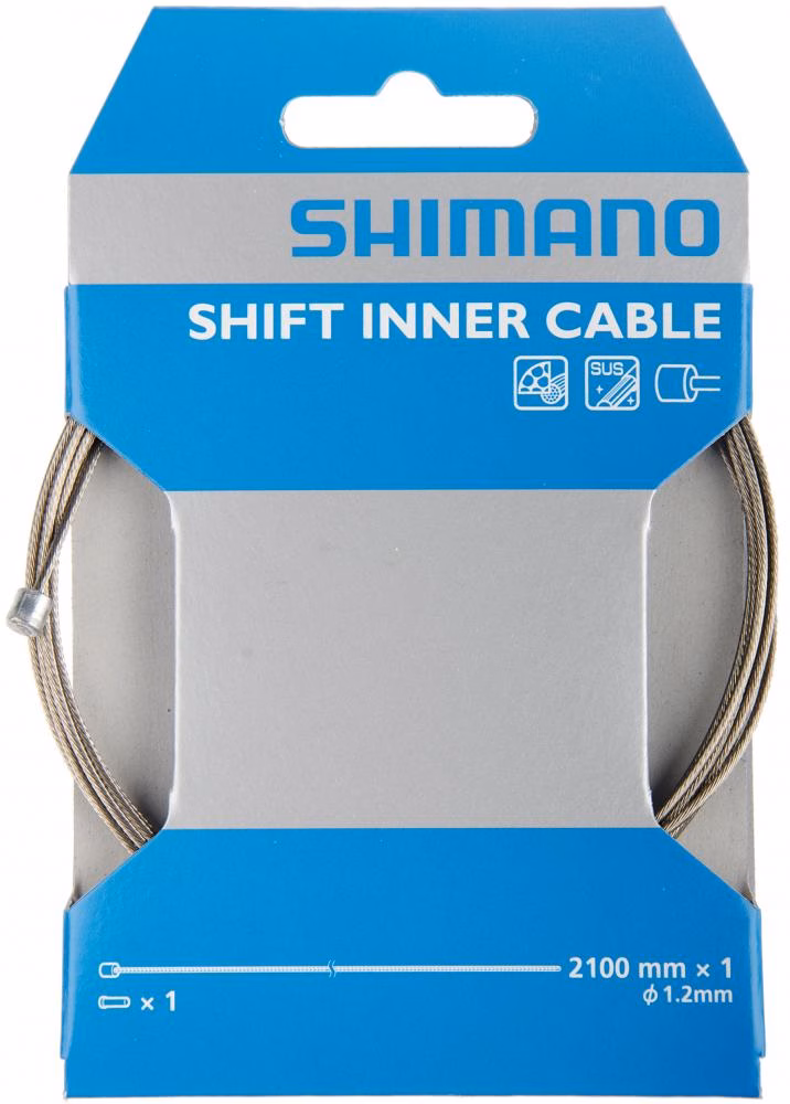 SHIMANO Schaltinnenzug Y60098911 Edelstahl 1,2 x 2100 mm