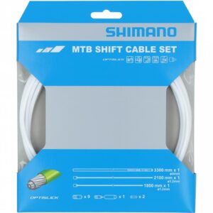 SHIMANO Schaltzug-Set MTB OPTISLICK 3300 mm Weiß - präzise Schaltperformance
