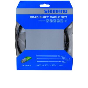 SHIMANO Schaltzug-Set Road OPTISLICK Schaltzug - für Rennradschaltungen, Schwarz