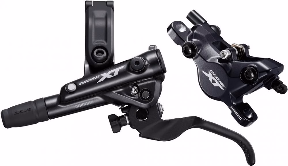SHIMANO Scheibenbremse DEORE XT M8100 VR Scheibenbremse - Vorderrad Set befüllt