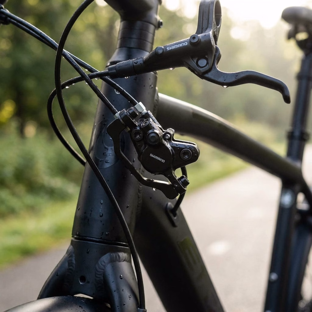SHIMANO Scheibenbremse MT201 VR Scheibenbremse - vormontierte, befüllte Vorderbremse