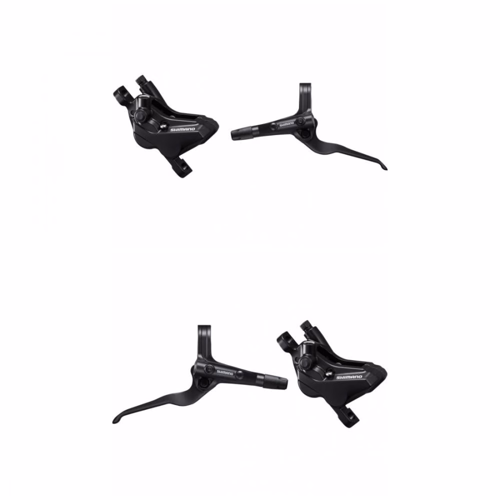 Shimano Scheibenbremse MT402-3/MT420 Links + Rechts schwarz - starke 4-Kolben-Bremsleistung