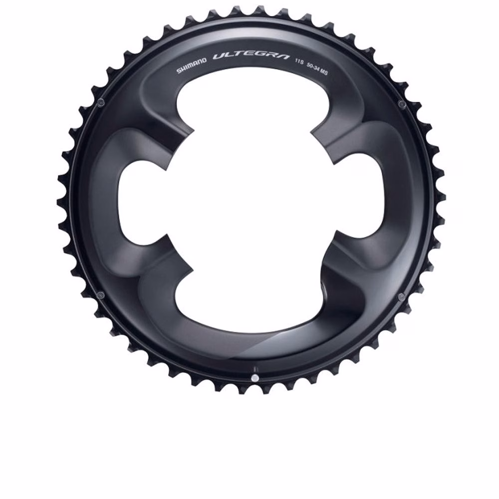 SHIMANO ULTEGRA FC-R8000 Kettenblatt 53 Zähne Schwarz - präzise Schaltperformance für Rennräder
