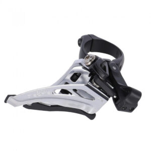 SHIMANO Umwerfer DEORE FD-M4100 2-fach MTB Schelle mittig Front-Pull - präzise Kettenführung für moderne MTB-Antriebe